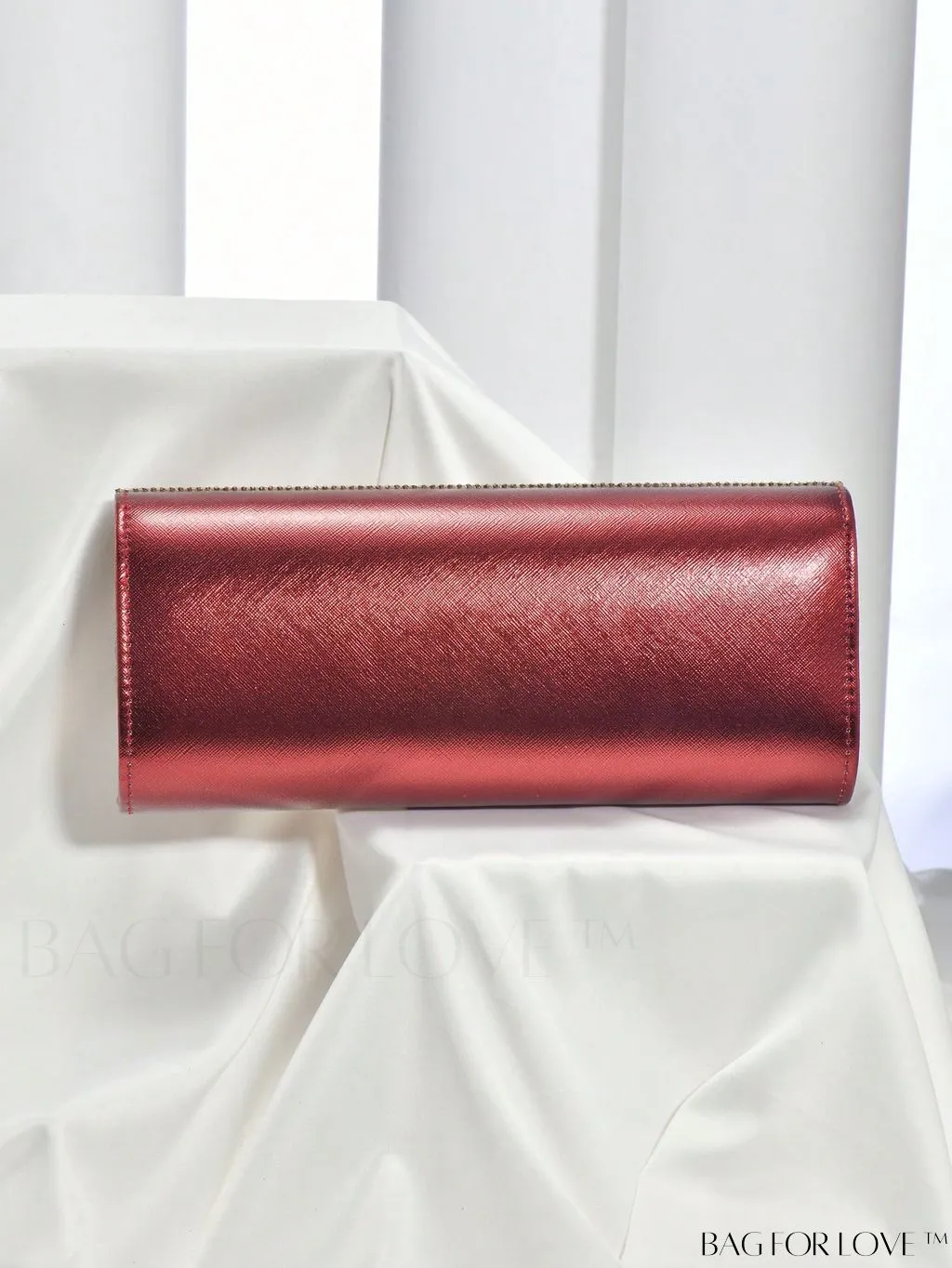BagForLove - Glamorous Colorblock Flap Square Bag with Rhinestone Detail - Ideal Bridal Purse for Weddings, Proms & Parties