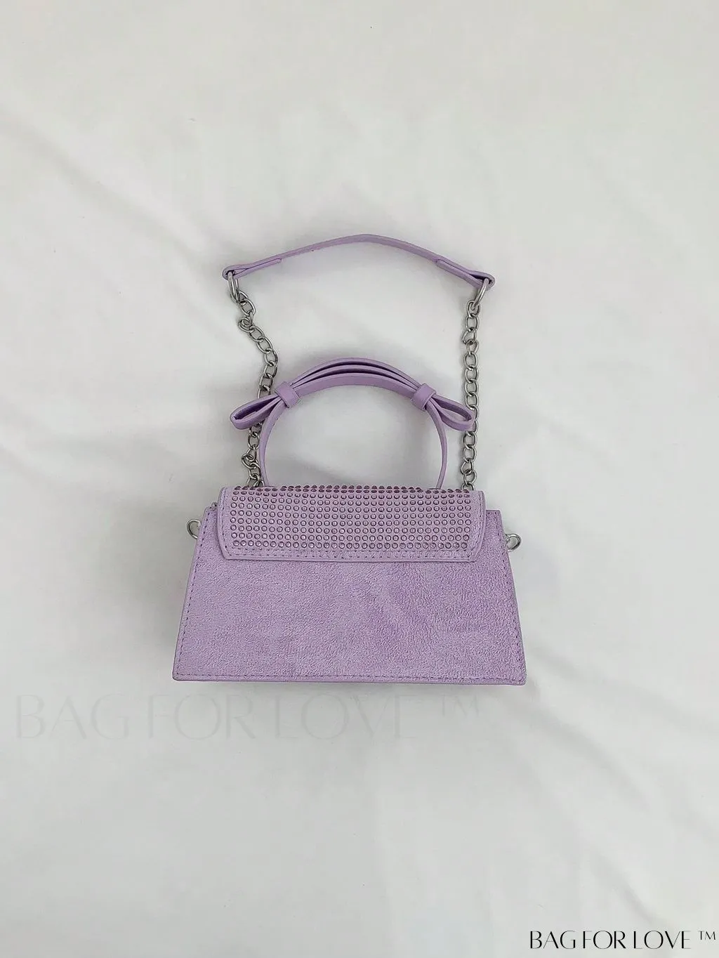 BagForLove - Glamorous Flap Mini Square Bag with Rhinestone Decor