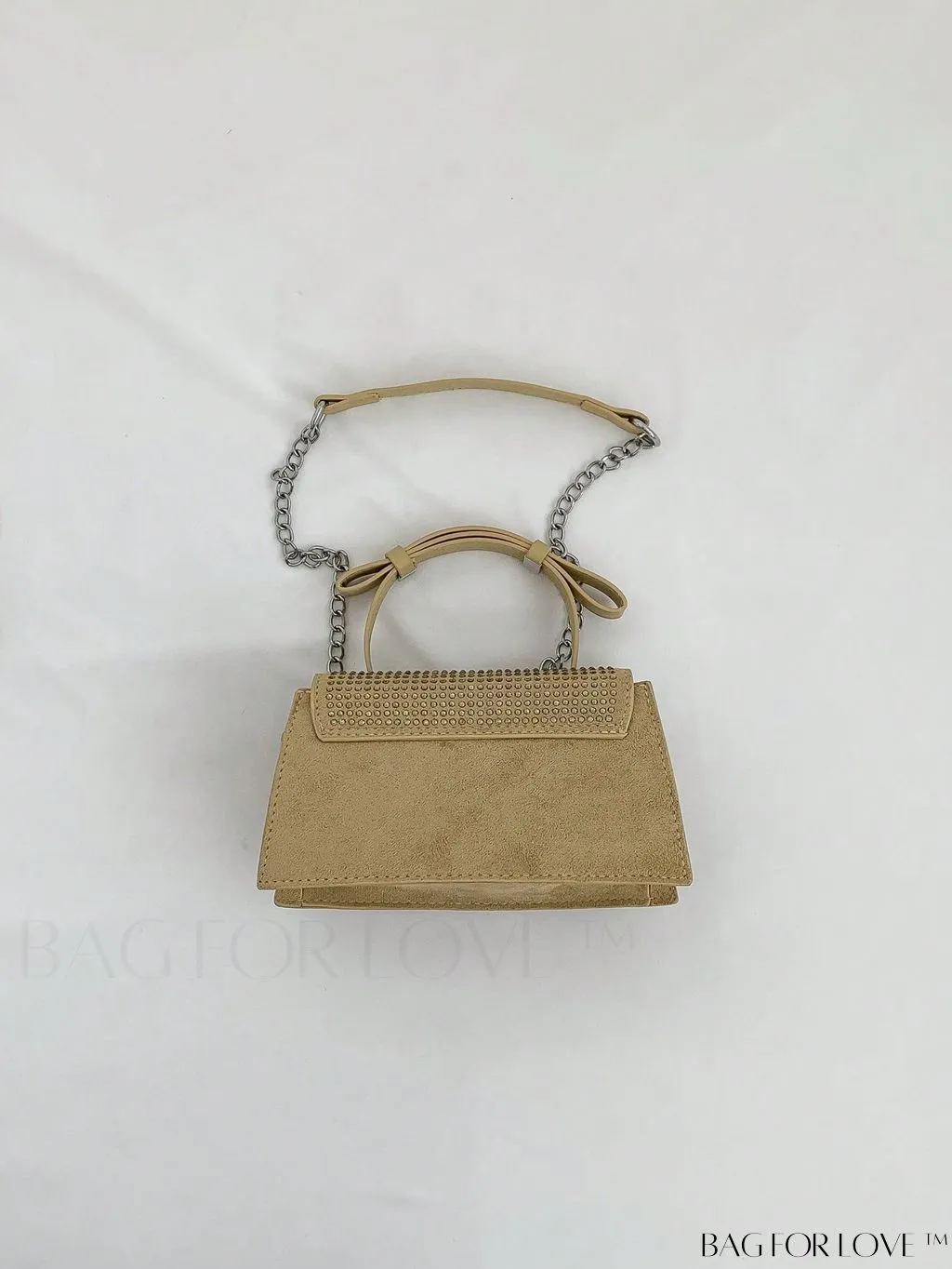 BagForLove - Glamorous Flap Mini Square Bag with Rhinestone Decor