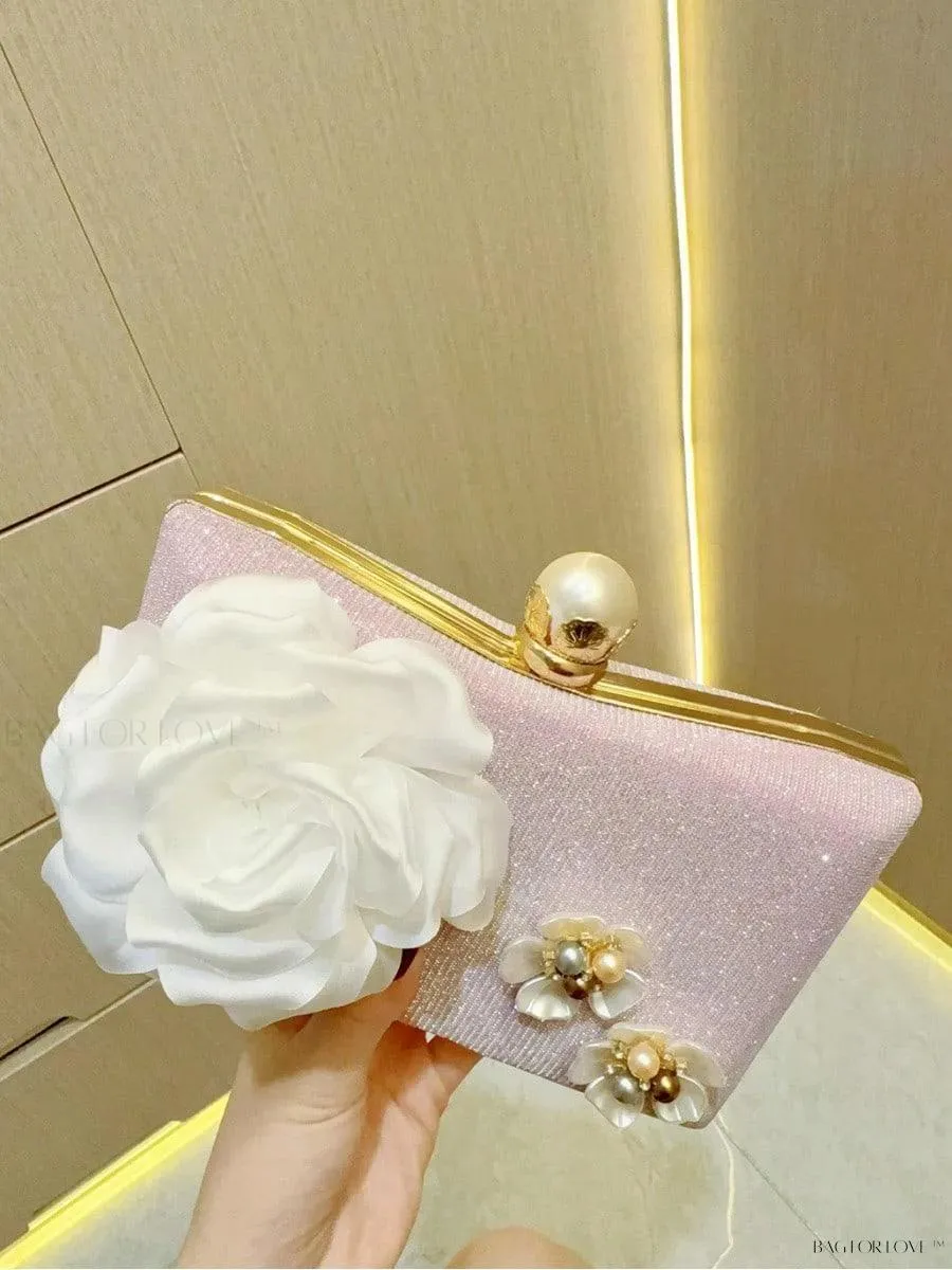 BagForLove - Glamorous Pearl Clutch Handbag for Women
