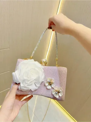 BagForLove - Glamorous Pearl Clutch Handbag for Women
