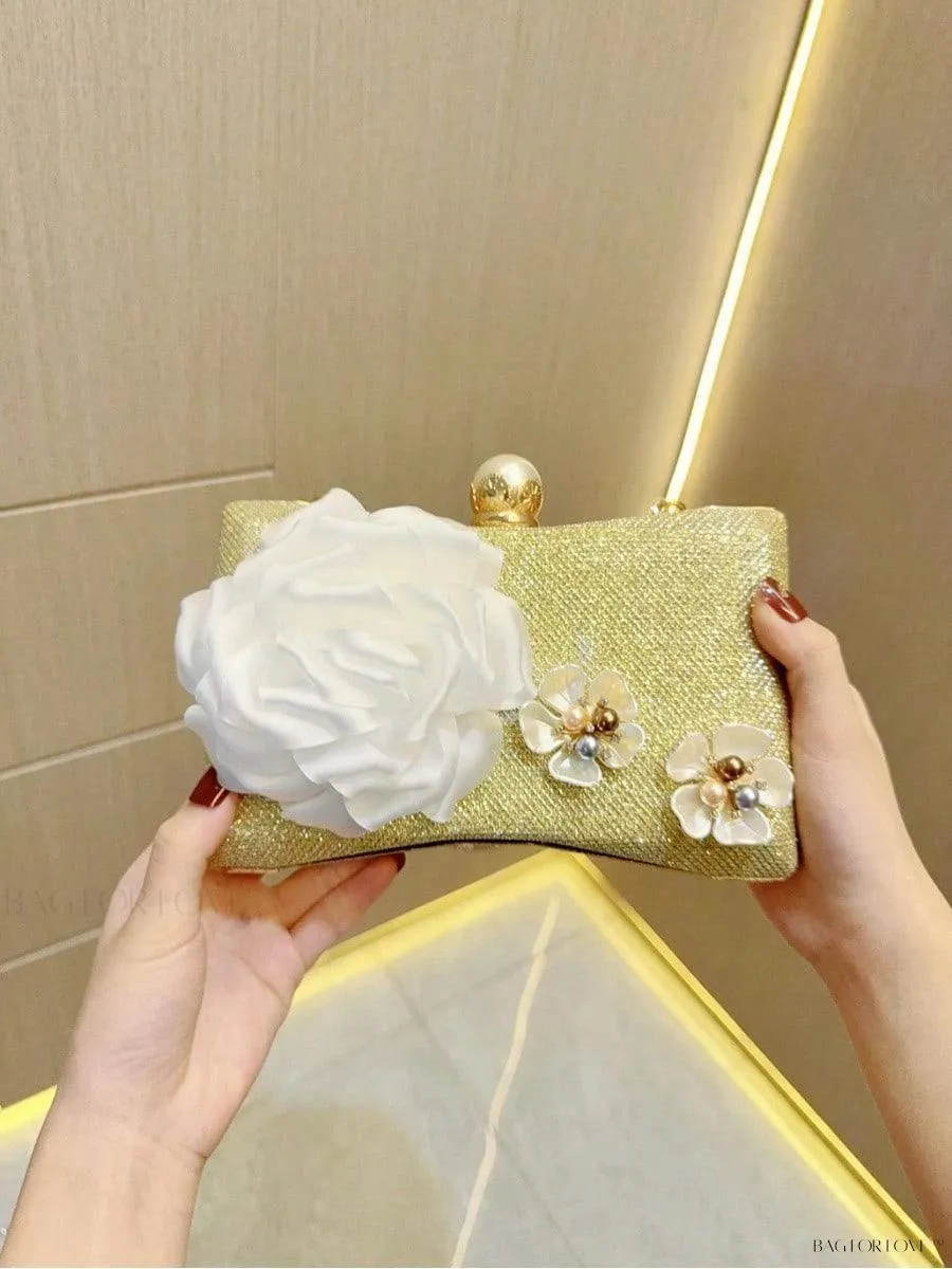BagForLove - Glamorous Pearl Clutch Handbag for Women