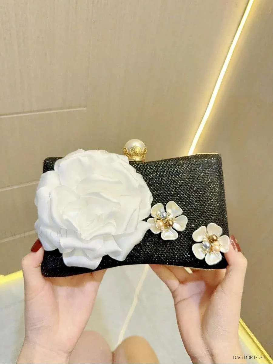 BagForLove - Glamorous Pearl Clutch Handbag for Women