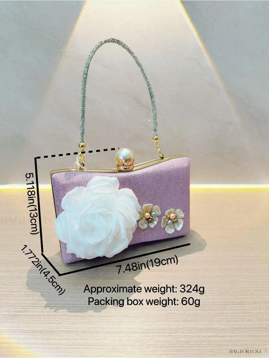BagForLove - Glamorous Pearl Clutch Handbag for Women