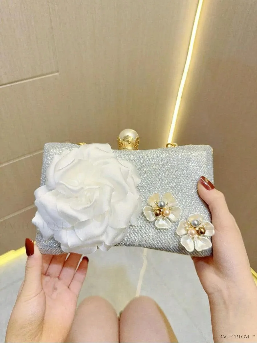 BagForLove - Glamorous Pearl Clutch Handbag for Women