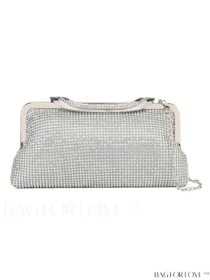 BagForLove - Glamorous Rhinestone Chain Small Square Bag