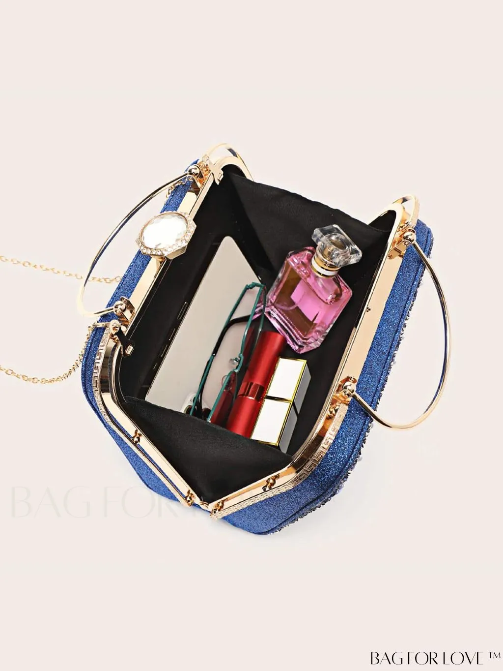BagForLove - Glamorous Rhinestone Decor Bag: Perfect Bridal Purse for Weddings, Proms & Parties