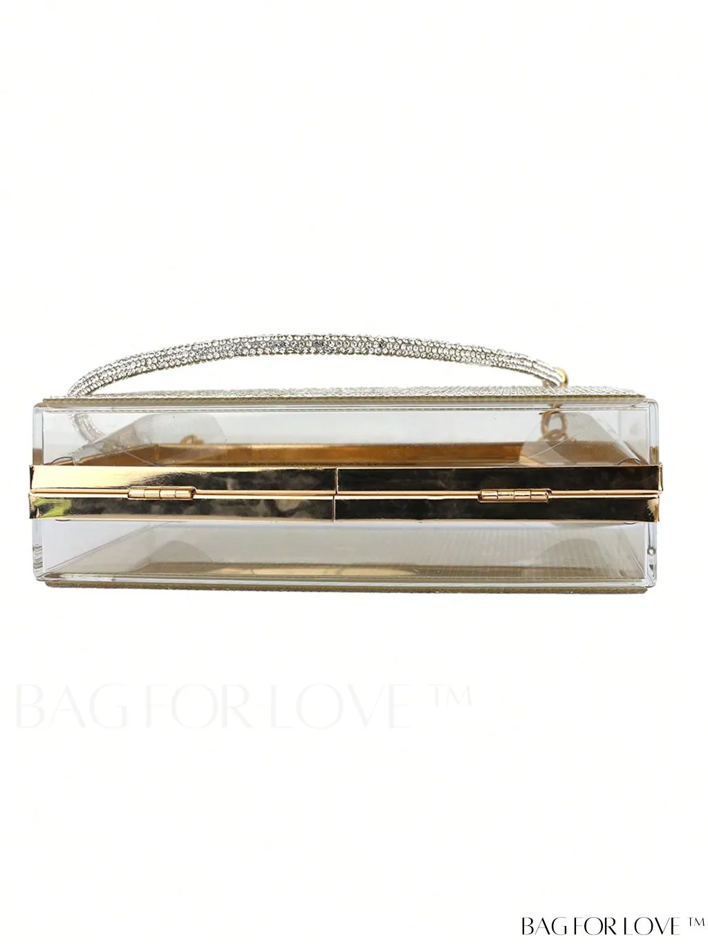 BagForLove - Glamorous Rhinestone-Decorated Mini Box Bag, Perfect for Parties