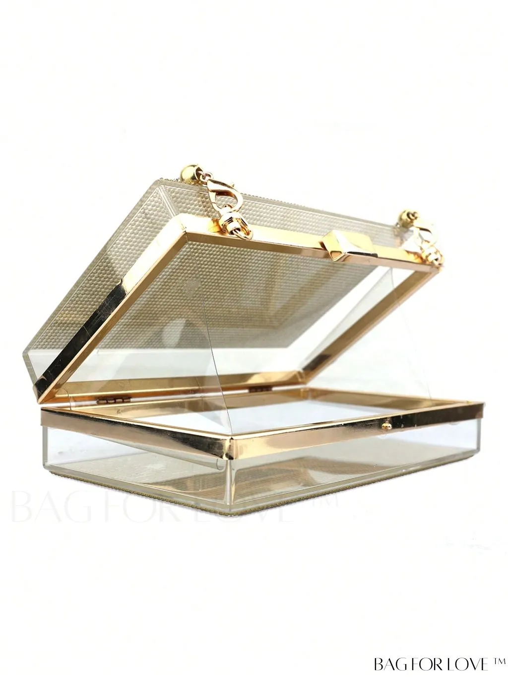 BagForLove - Glamorous Rhinestone-Decorated Mini Box Bag, Perfect for Parties