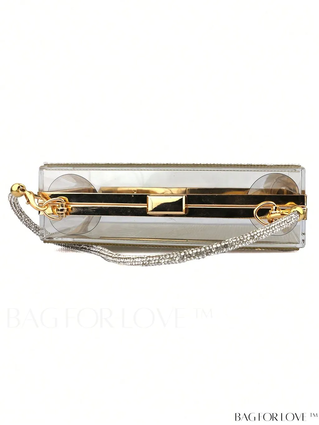 BagForLove - Glamorous Rhinestone-Decorated Mini Box Bag, Perfect for Parties