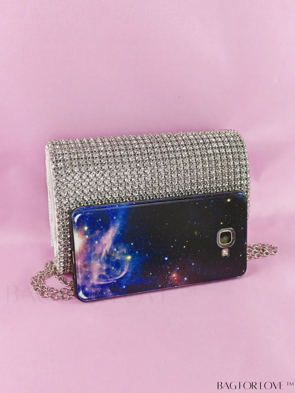 BagForLove - Glamorous Rhinestone Mini Flap Square Bag: Ideal Bridal Purse for Weddings, Proms & Parties