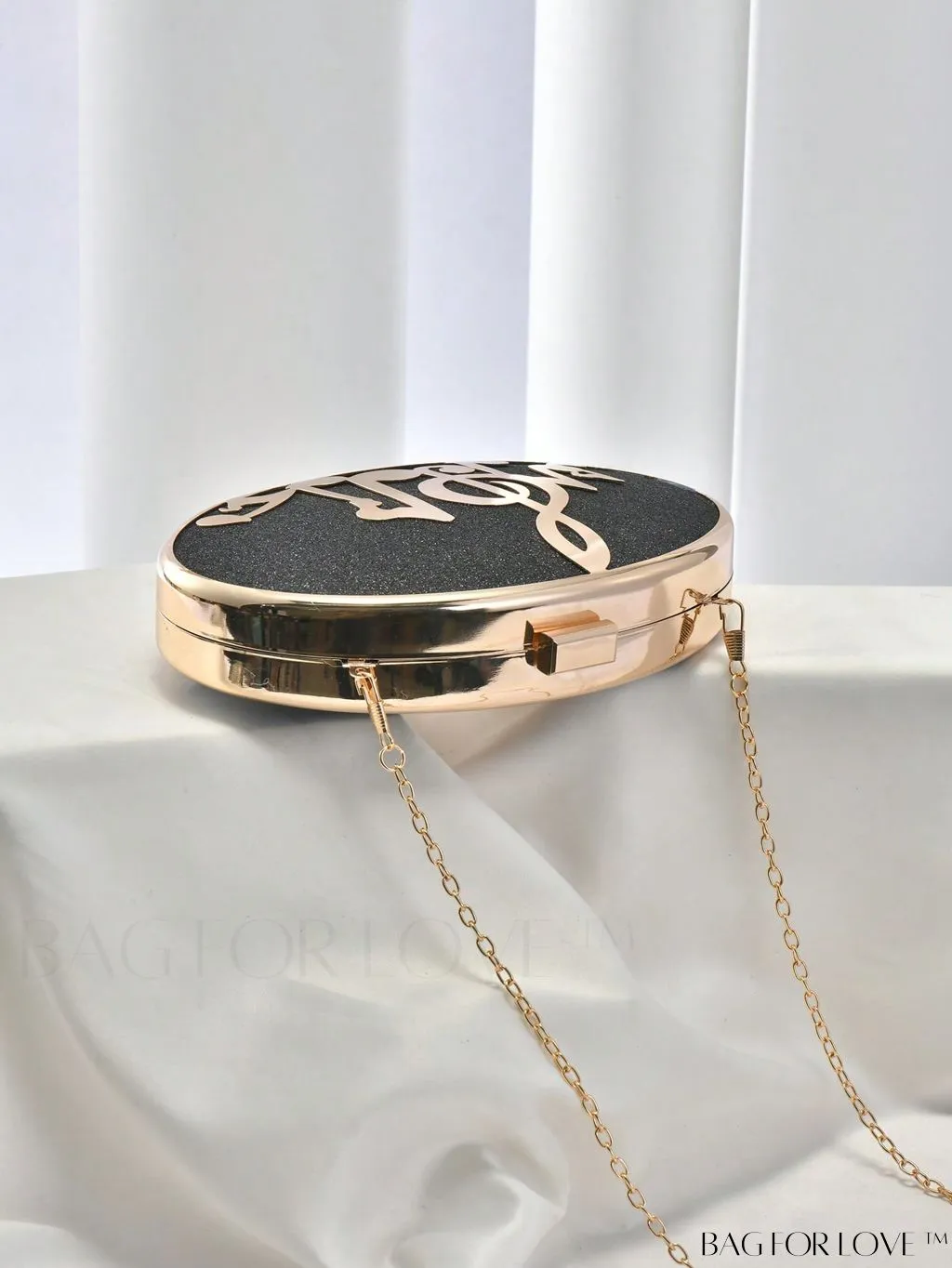 BagForLove - Glitter Chain Box Bag: Mini-sized Sparkle for Wedding, Prom & Party Events