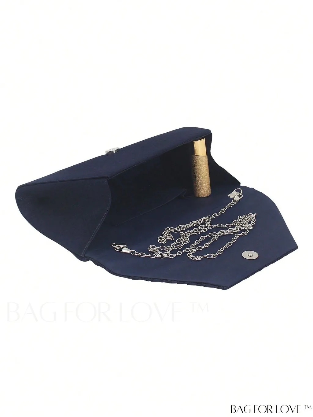 BagForLove - Medium Glamorous Envelope Bag with Rhinestone Decoration