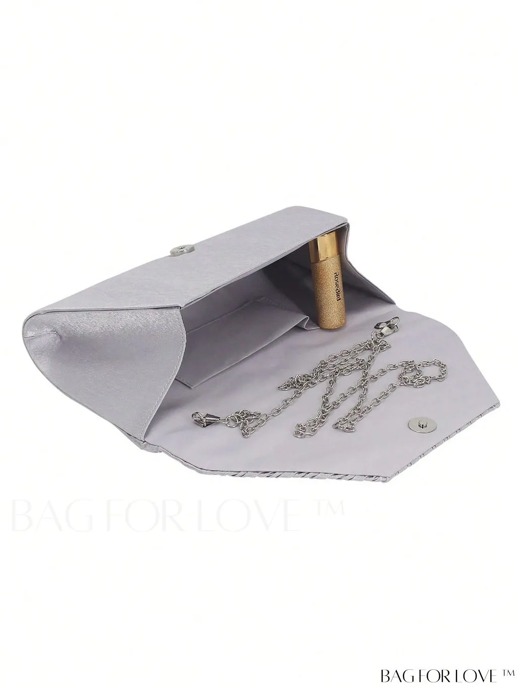 BagForLove - Medium Glamorous Envelope Bag with Rhinestone Decoration