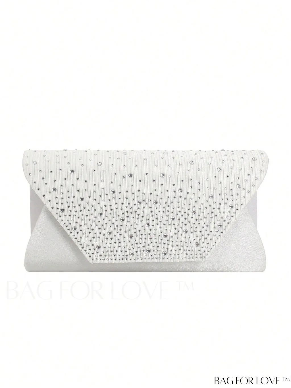 BagForLove - Medium Glamorous Envelope Bag with Rhinestone Decoration