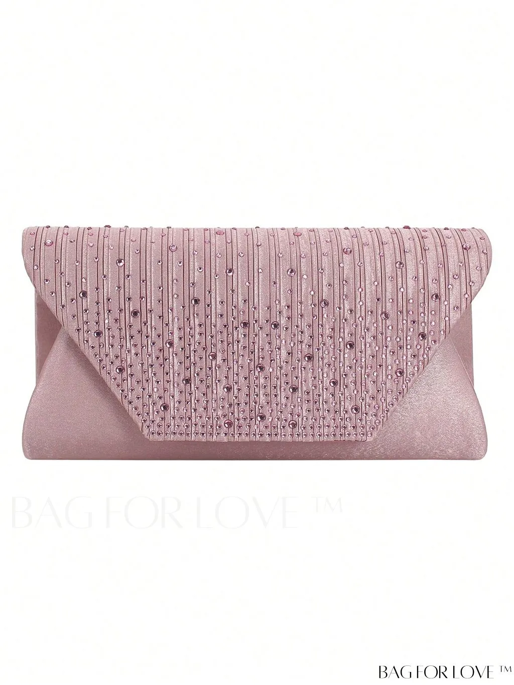 BagForLove - Medium Glamorous Envelope Bag with Rhinestone Decoration