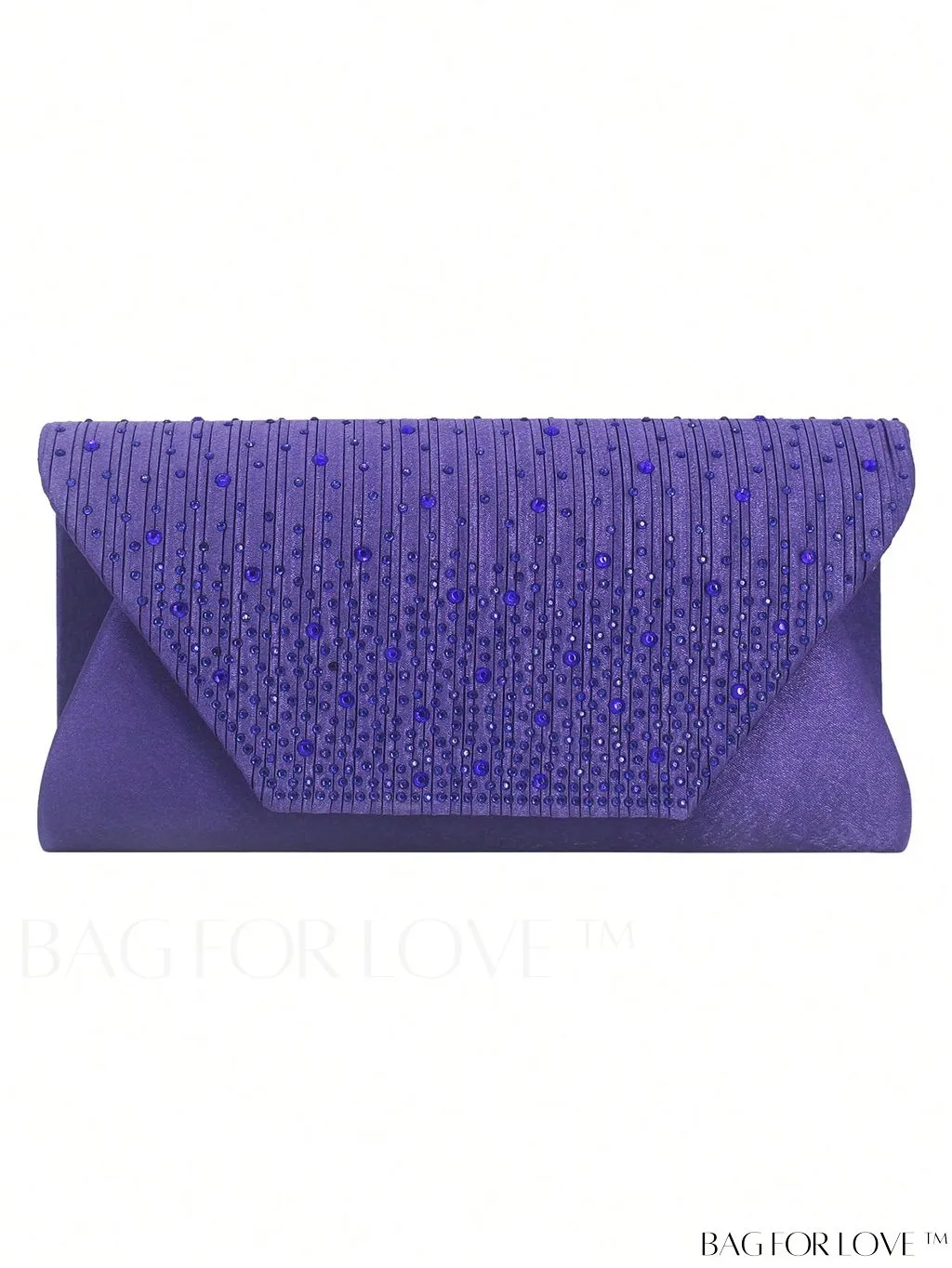 BagForLove - Medium Glamorous Envelope Bag with Rhinestone Decoration