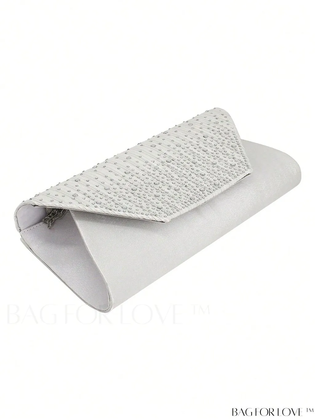 BagForLove - Medium Glamorous Envelope Bag with Rhinestone Decoration