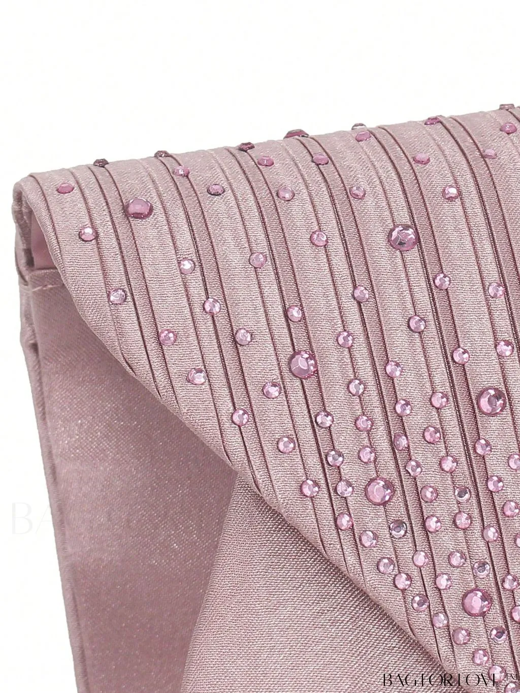 BagForLove - Medium Glamorous Envelope Bag with Rhinestone Decoration