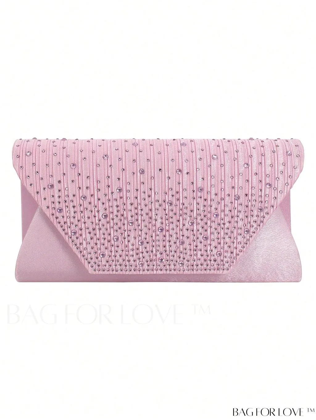 BagForLove - Medium Glamorous Envelope Bag with Rhinestone Decoration