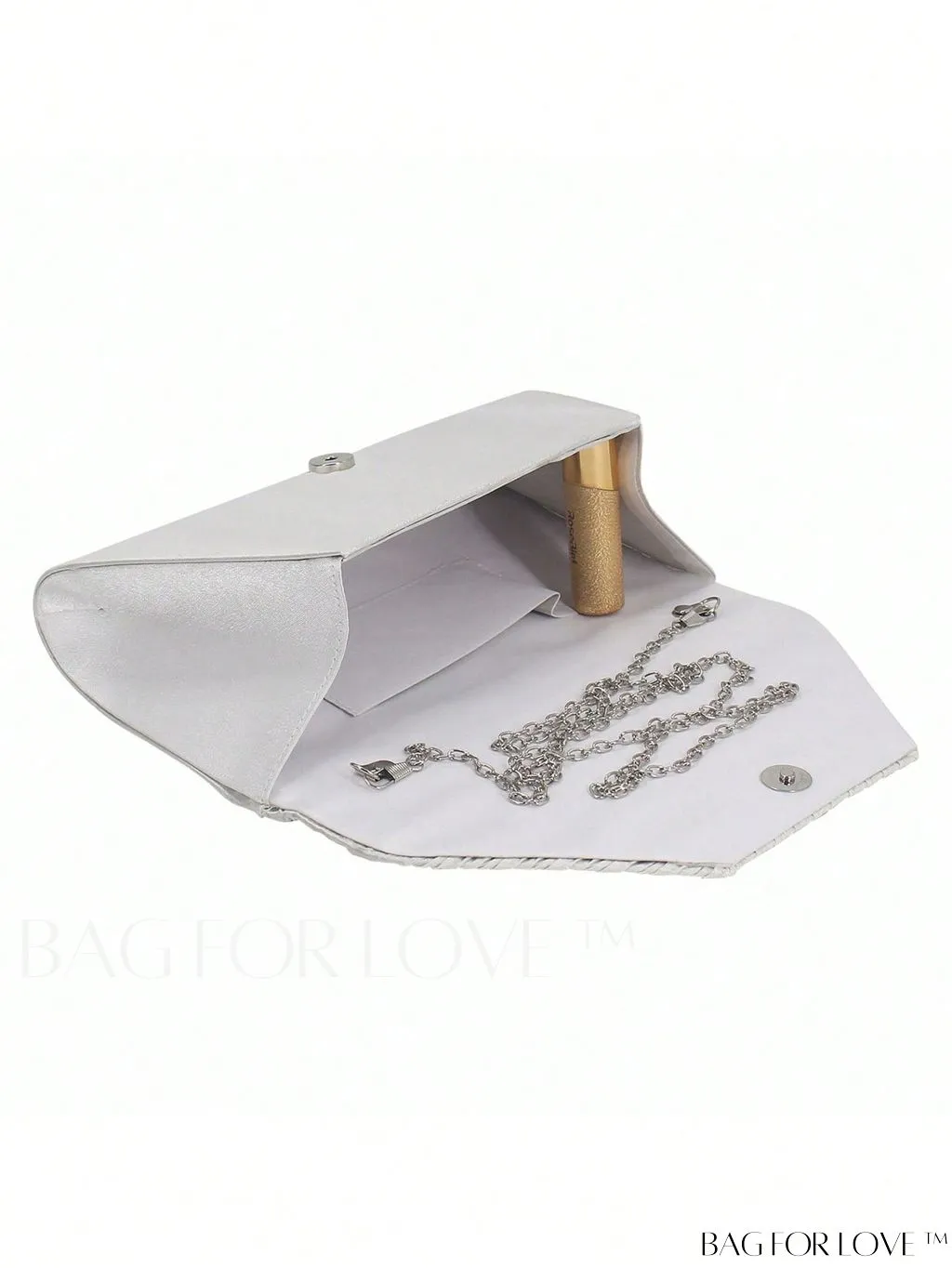 BagForLove - Medium Glamorous Envelope Bag with Rhinestone Decoration