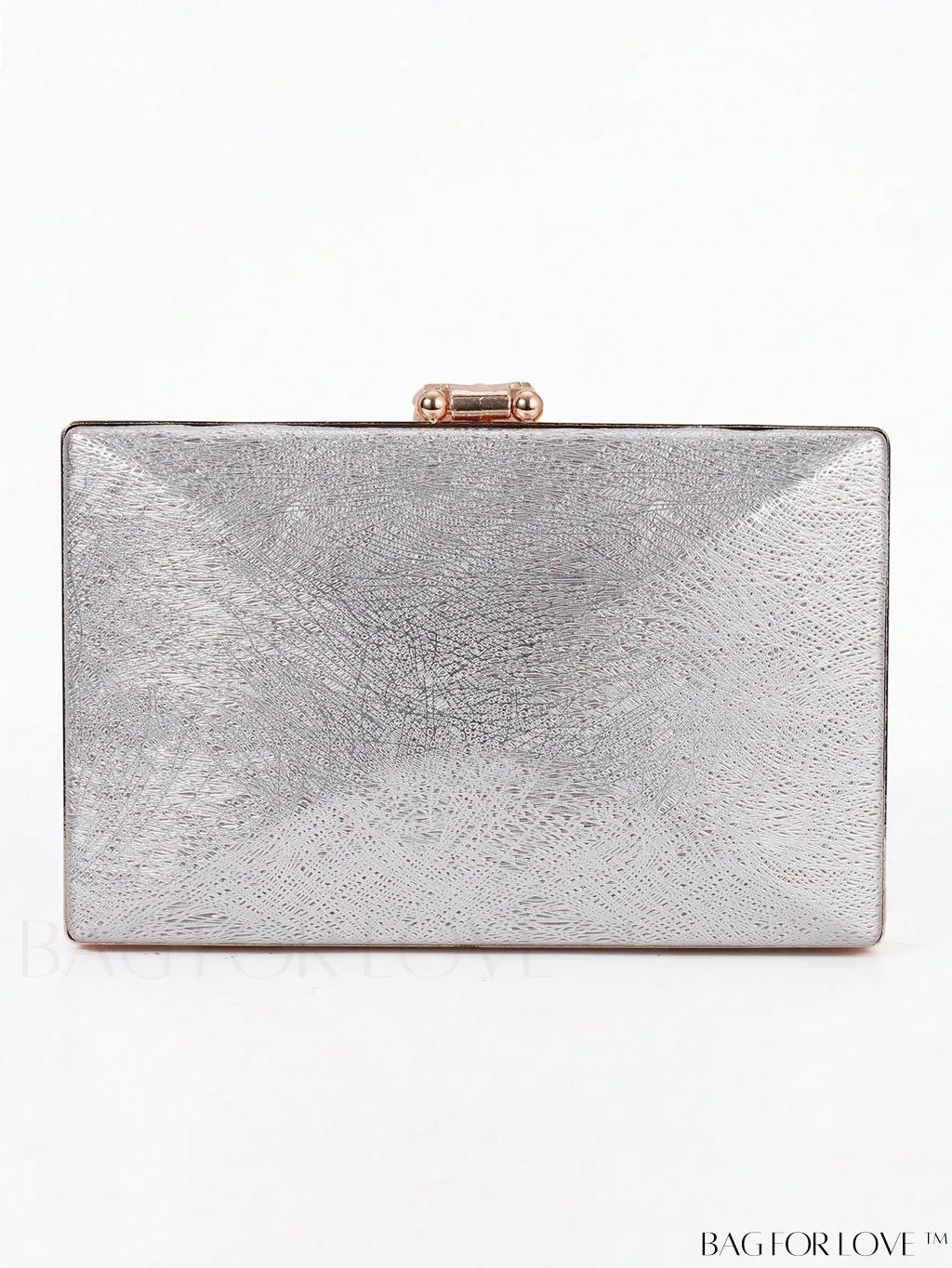 BagForLove - Metal Leaf Lock Bridal Handbag: Elegant Womens Wedding Clutch for Parties