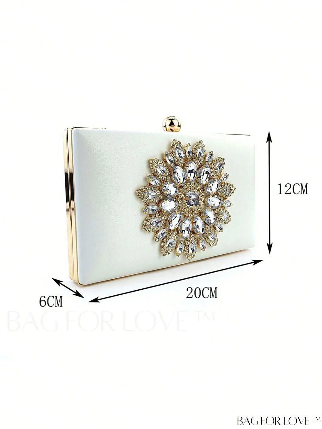 BagForLove - Mini Glamorous Gemstone Decor Box Bag