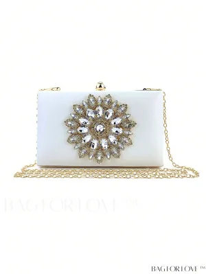 BagForLove - Mini Glamorous Gemstone Decor Box Bag
