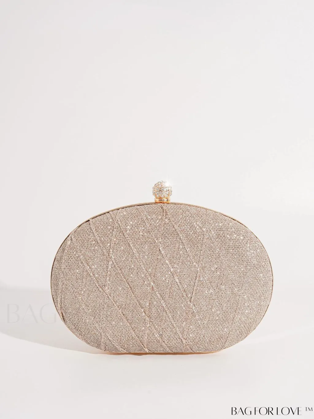 BagForLove - Party-Ready Mini Rhinestone Decor Box Bag with Glamorous Glitter Finish