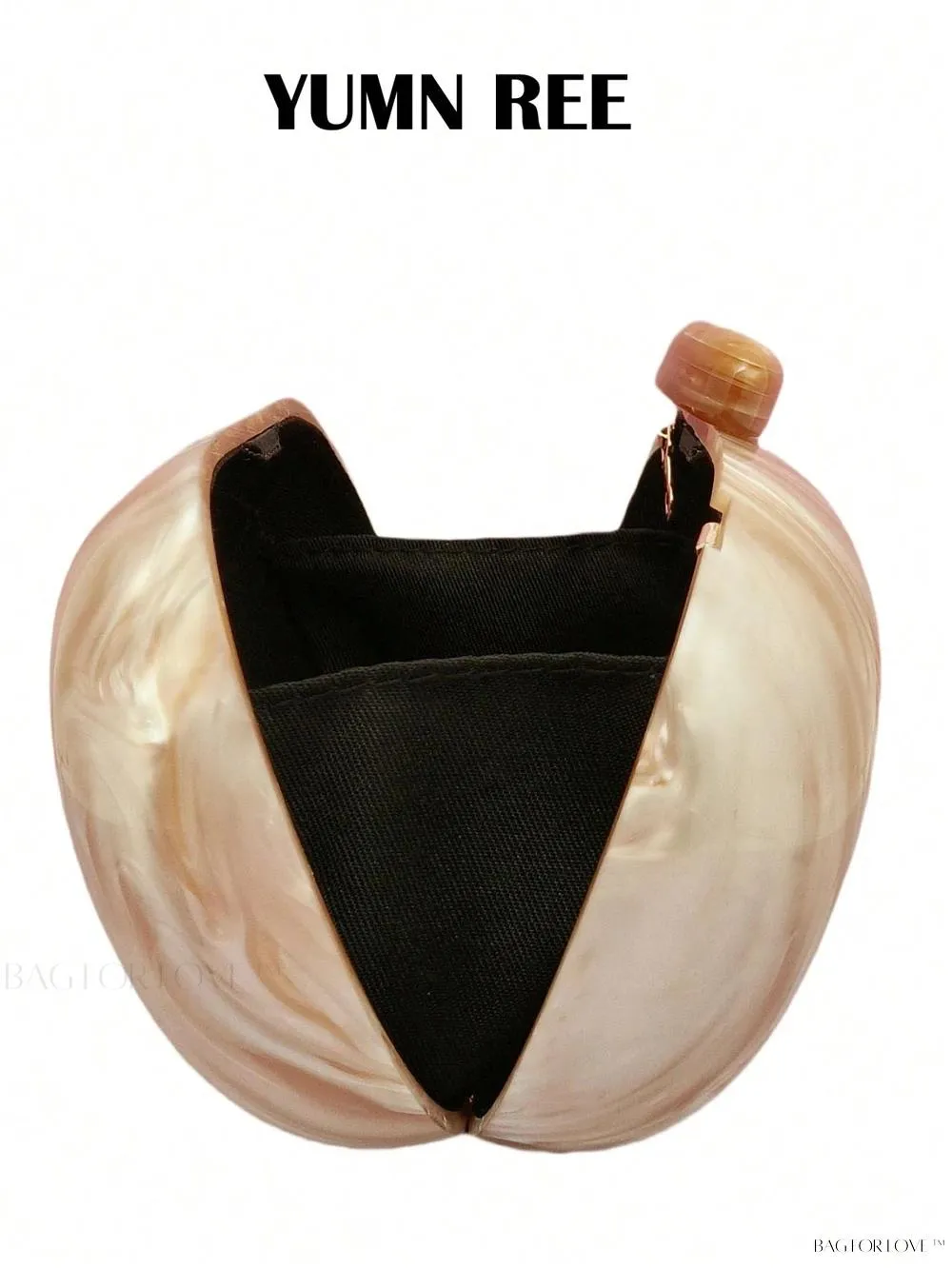 BagForLove - Pearl-Finish Oval-Shaped Evening Clutches for Ladies