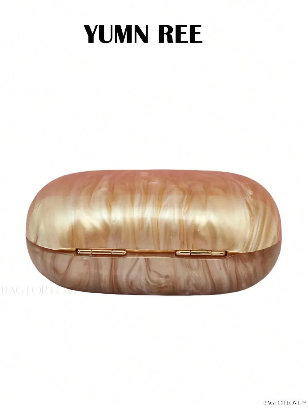 BagForLove - Pearl-Finish Oval-Shaped Evening Clutches for Ladies