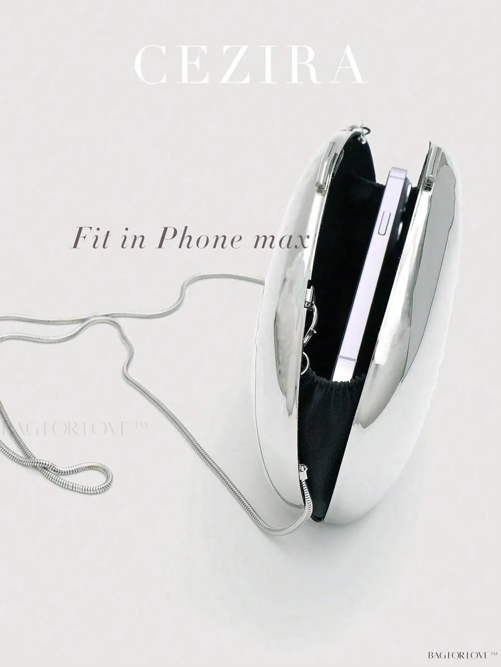 BagForLove - Perfect Party Accessory Luxury Glossy Iron Metal Handbag