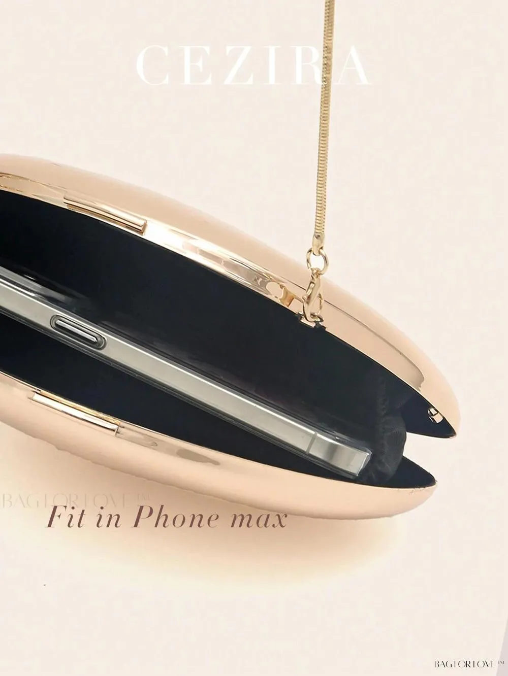 BagForLove - Perfect Party Accessory Luxury Glossy Iron Metal Handbag
