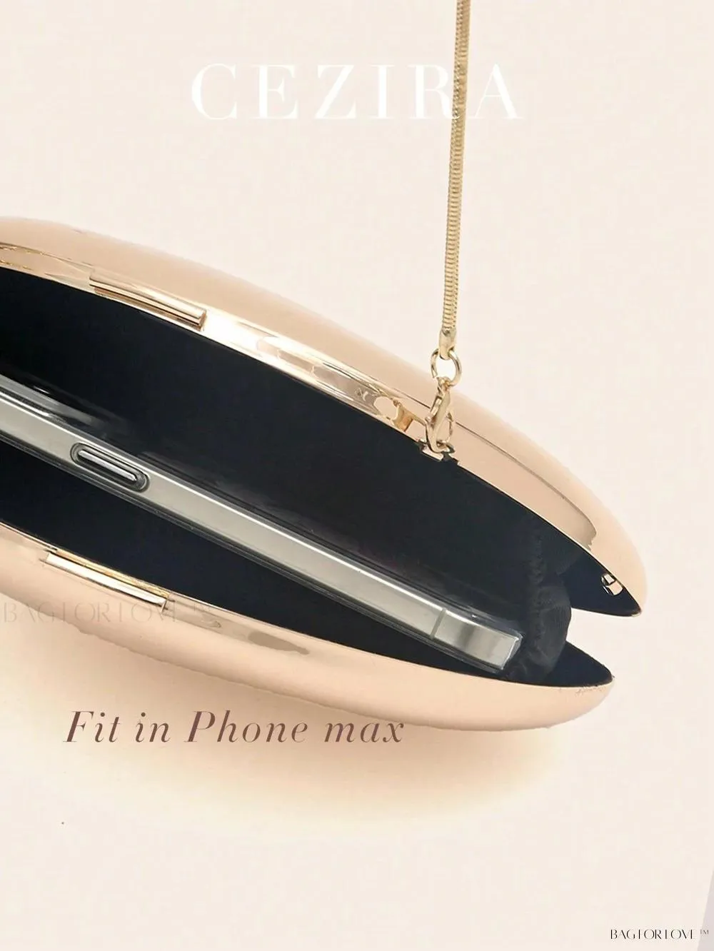 BagForLove - Perfect Party Accessory Luxury Glossy Iron Metal Handbag