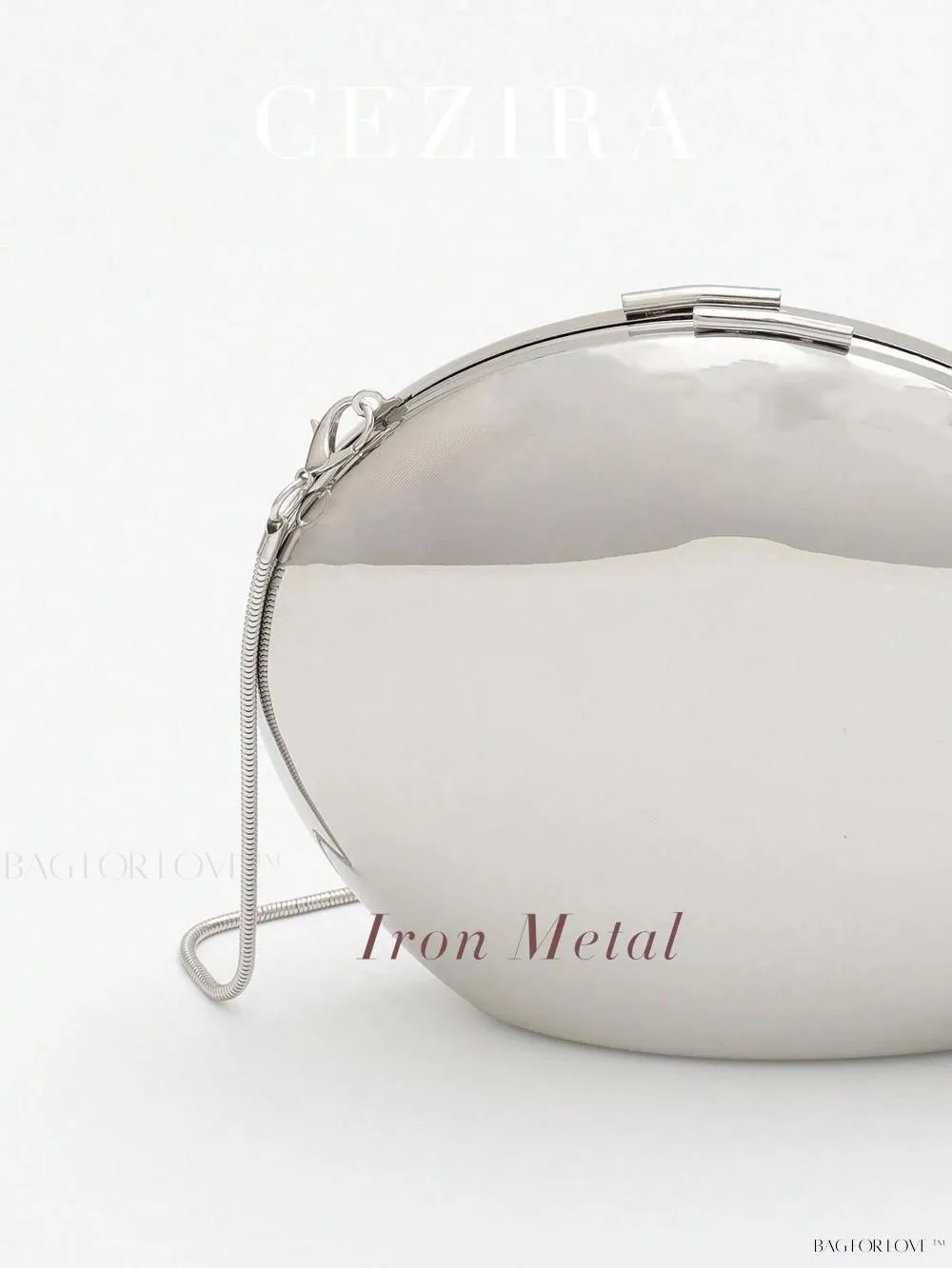 BagForLove - Perfect Party Accessory Luxury Glossy Iron Metal Handbag