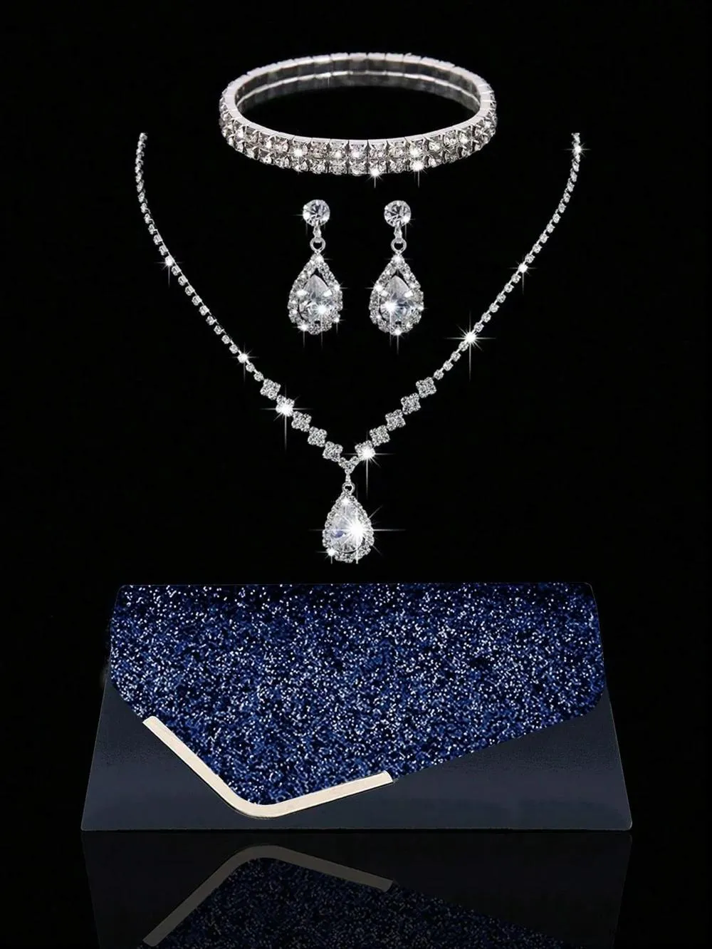 BagForLove - Quiet Glamorous Jewelry Set and Clutch Bag for Sophisticated Women