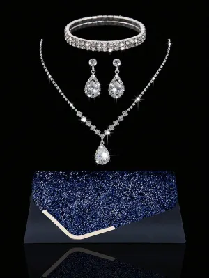 BagForLove - Quiet Glamorous Jewelry Set and Clutch Bag for Sophisticated Women
