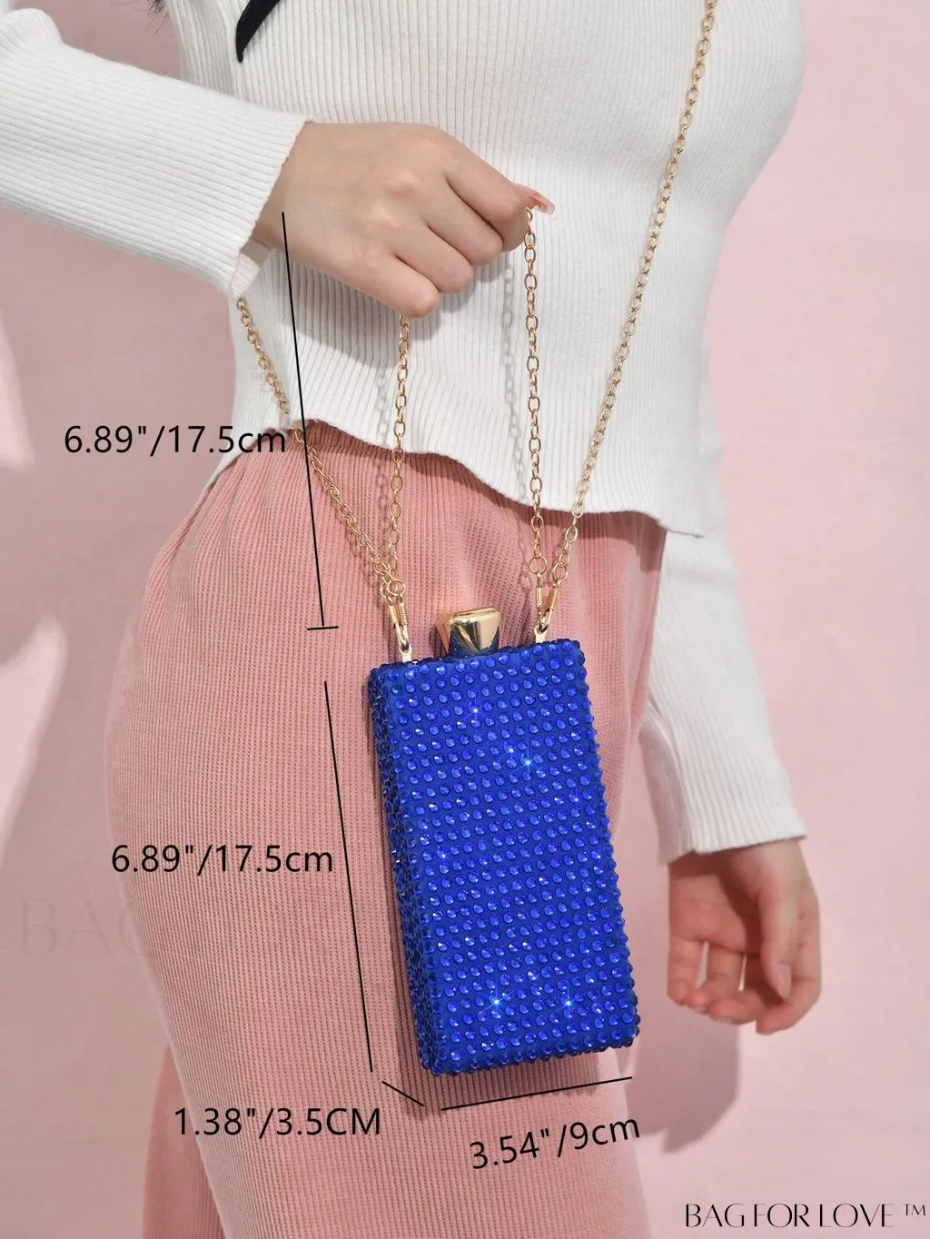 BagForLove - Rhinestone-Adorned Mini Box Bag: A Glamorous Essential for Weddings, Proms & Parties