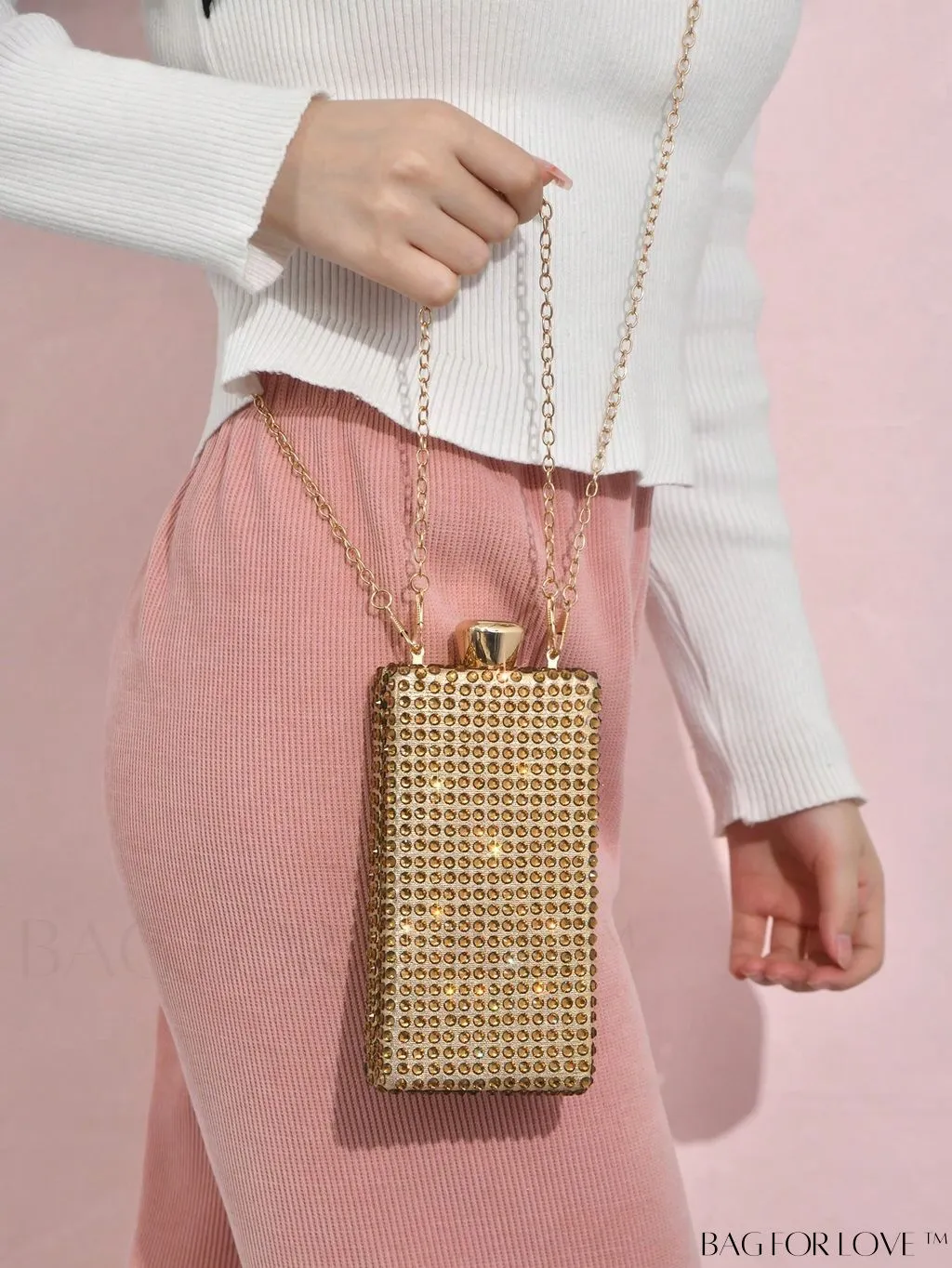 BagForLove - Rhinestone-Adorned Mini Box Bag: A Glamorous Essential for Weddings, Proms & Parties