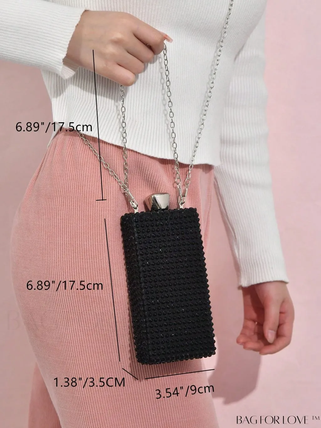 BagForLove - Rhinestone-Adorned Mini Box Bag: A Glamorous Essential for Weddings, Proms & Parties