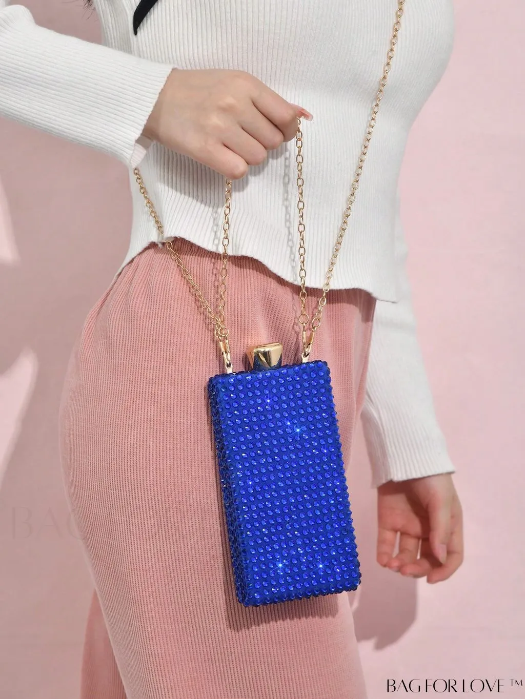 BagForLove - Rhinestone-Adorned Mini Box Bag: A Glamorous Essential for Weddings, Proms & Parties