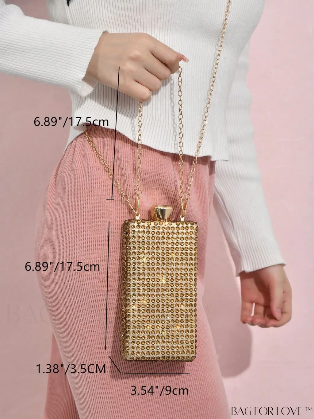BagForLove - Rhinestone-Adorned Mini Box Bag: A Glamorous Essential for Weddings, Proms & Parties