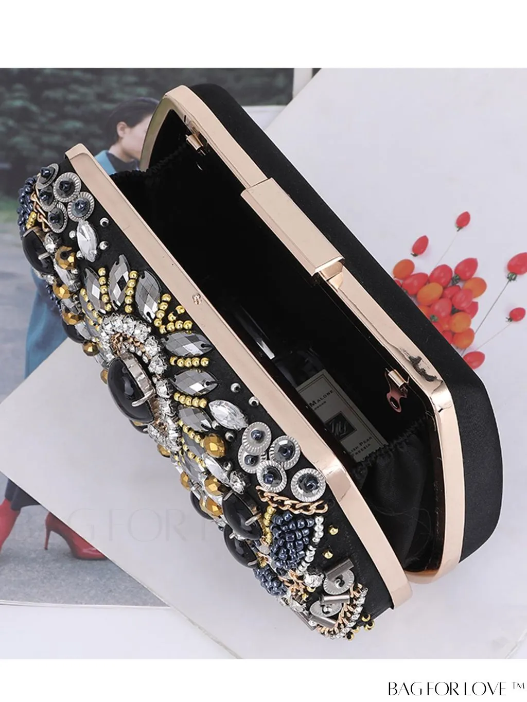 BagForLove - Rhinestone Chain Evening Bag: Stylish and Glamorous Fashion Accessory