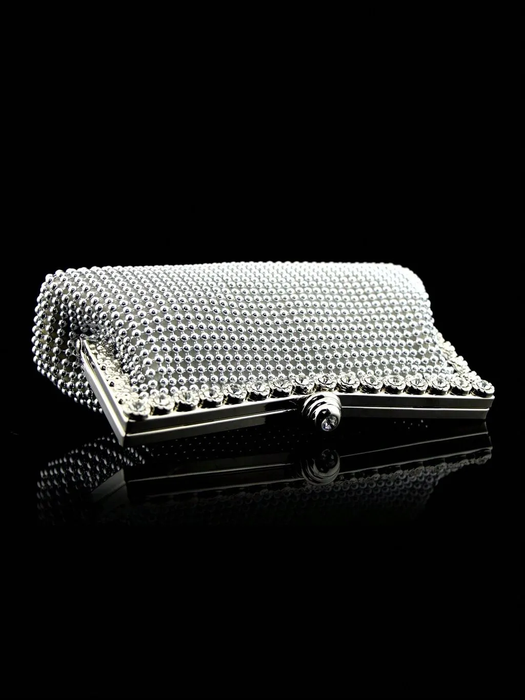 BagForLove - Rhinestone Decor Evening Bag: Glamorous Chain Purse for Weddings, Proms & Parties