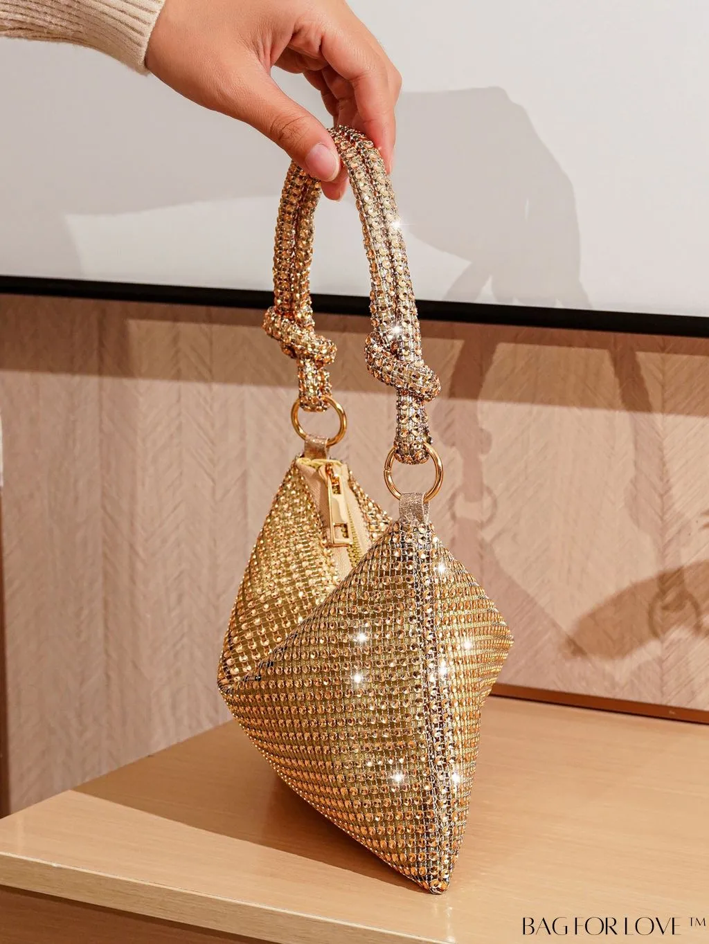 BagForLove - Rhinestone-embellished Evening Party Clutch - Elegant & Stylish Purse