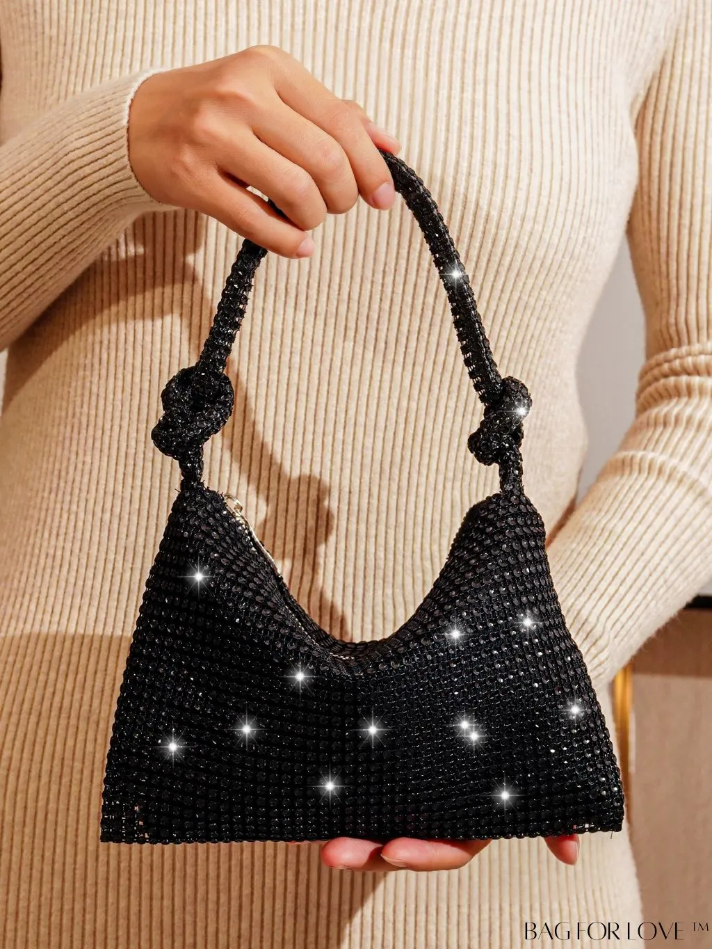 BagForLove - Rhinestone-embellished Evening Party Clutch - Elegant & Stylish Purse