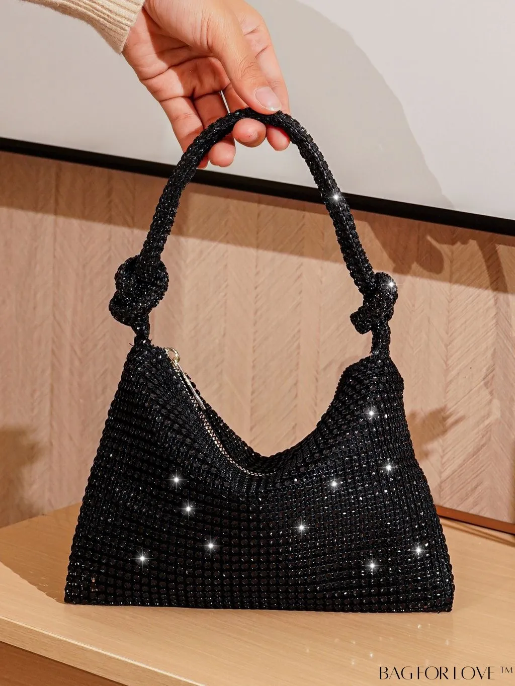 BagForLove - Rhinestone-embellished Evening Party Clutch - Elegant & Stylish Purse