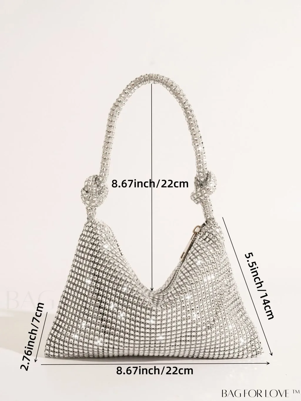 BagForLove - Rhinestone-embellished Evening Party Clutch - Elegant & Stylish Purse
