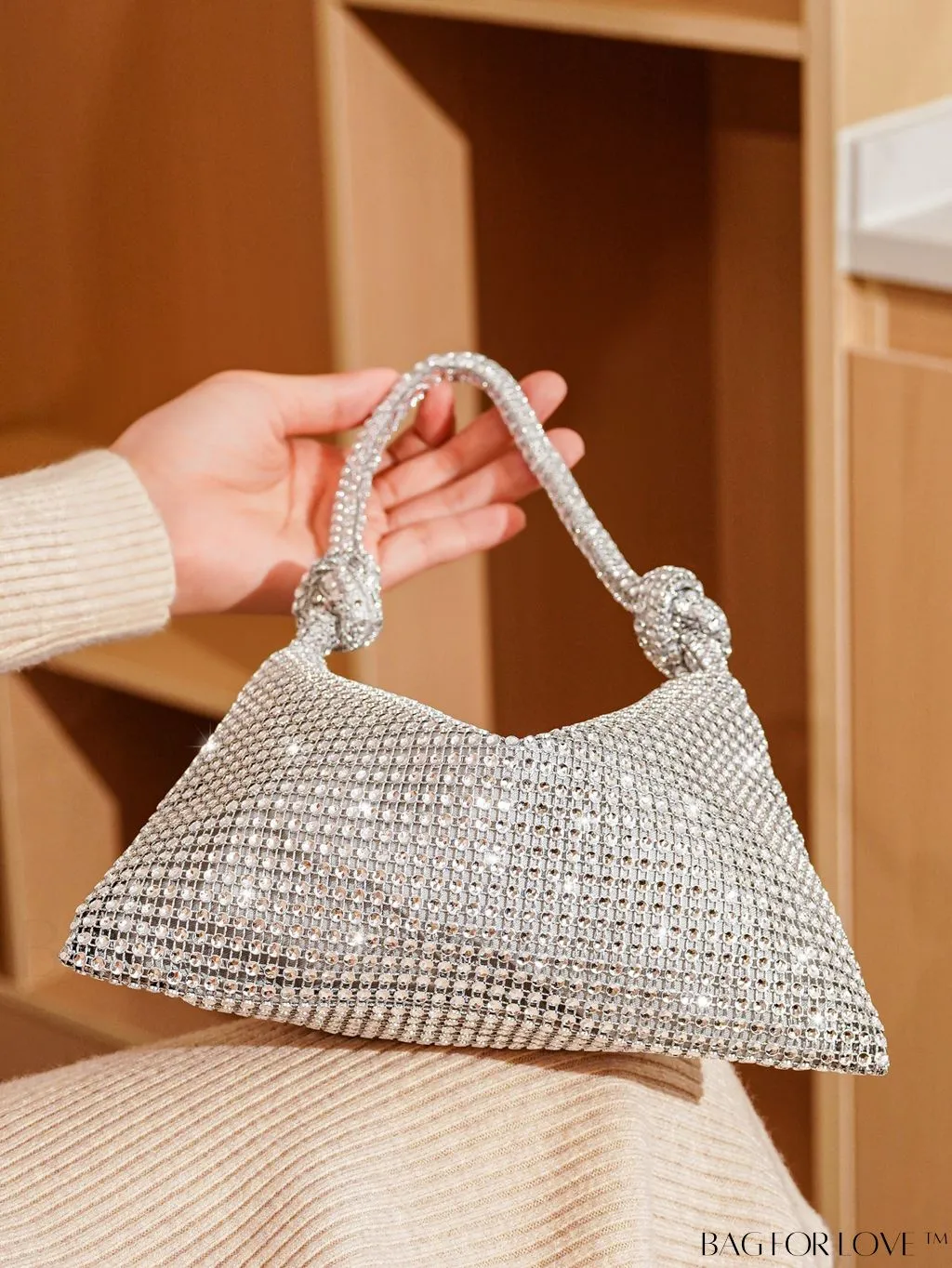 BagForLove - Rhinestone-embellished Evening Party Clutch - Elegant & Stylish Purse