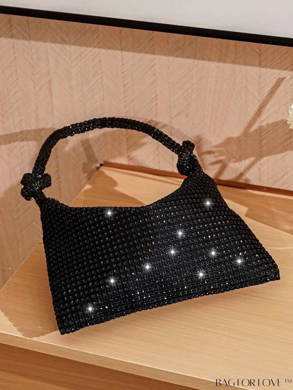 BagForLove - Rhinestone-embellished Evening Party Clutch - Elegant & Stylish Purse